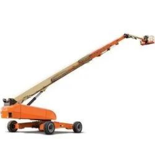 Telescopic Boom Lift - Premium Grade, High Load Capacity, Adjustable Working Height, Electric or Diesel Power Source - Robust, Rust Proof, Flame Proof Structure, Spacious Platform with Guardrails for Safety