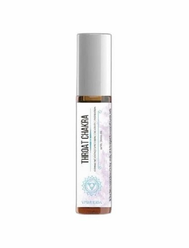Throat Chakra Aroma Therapy Oil - 10 ml Blue Liquid | 100% Pure, 12 Months Shelf Life, Ideal for Adults