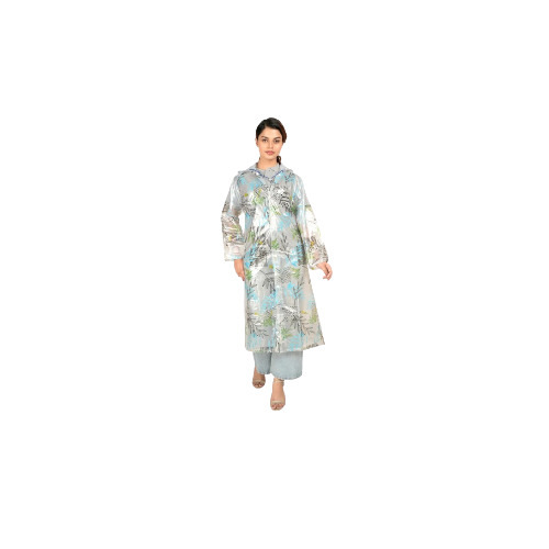 Warrior PVC Women Long Raincoat - Full Sleeve, Adjustable Hood, Multicolor | Waterproof, Lightweight, Available in Sizes S, M, L, XL