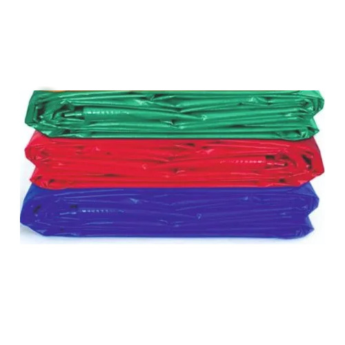 120 GSM Color Coated Plastic Tarpaulin - HDPE, 14x14 Square Feet, Orange/Blue/Green/Red, 4 mm Thickness, PE Laminated, Waterproof, Tear & UV Resistant