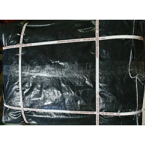 Barish 120 GSM PE Tarpaulin - 6x5 Feet, Black Woven Polypropylene | Waterproof, Durable, Tear and UV Resistance, Lightweight, Pure Virgin & UV Thread