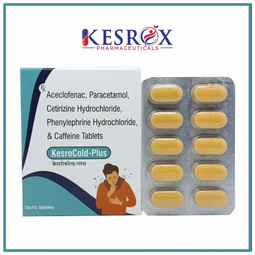 Aceclofenac Paracetamol Cetirizine Hcl Phenylephrine Hcl Tablets