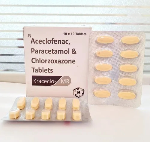 Aceclofenac Paracetamol Chlorzoxazone Tablets