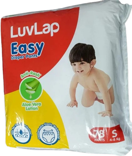 Baby Diapers - Cotton Material, Small Size, Ivory White | Extra Soft, Easy To Use