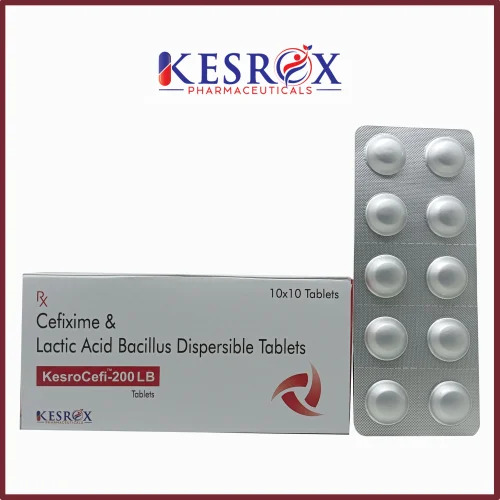 Cefixime Trihydrate 200mg Lactic Acid Bacillus Dispersible Tablets - Medicine for Hospital and Clinic Use, Prescription Required
