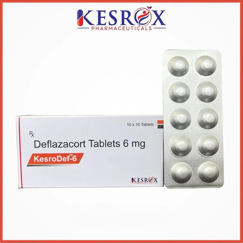 Deflazacort Tablets - 6 Mg Dosage for Medical Use | Prescription Required, Store in Cool and Dry Place