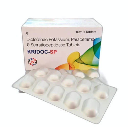 Diclofenac Potassium Paracetamol Serratiopeptidase Tablets