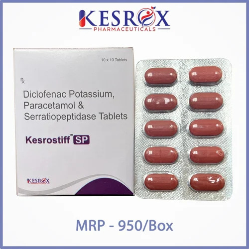 Diclofenac Sodium Paracetamol Serratiopeptidase Tablets