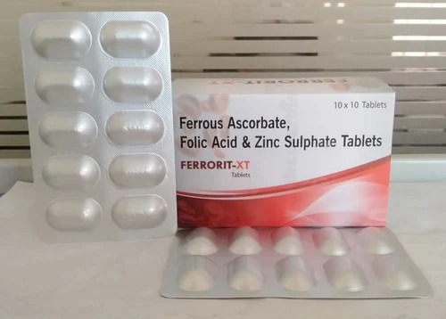 Ferrous Ascorbate, Folic Acid And Zinc Sulphate Tablets