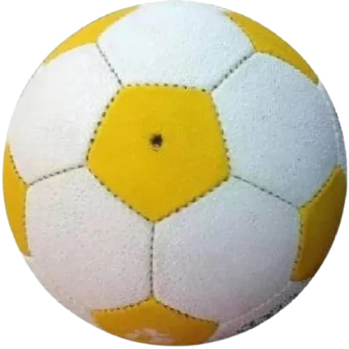 Football - Standard Size 5 PVC Ball | Good Condition, Non Customized, White Color