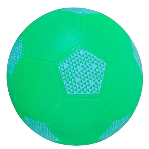 Green Rubber Football - Size 3, Round Shape | 2 kg Weight, Longer Life Design