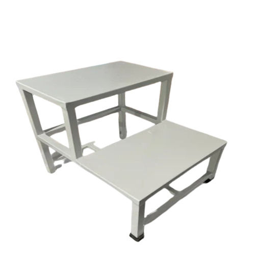 Hospital Double Step Stool - Mild Steel, Polished Finish, Premium Quality | Attractive Design, Customizable Size, Optimum Performance