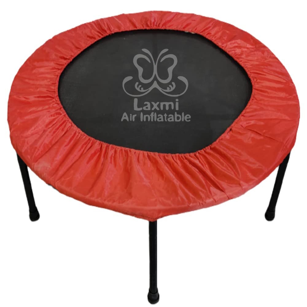 Jumping Trampoline - 36 Inch, Red-black Polypropylene | Inflatable, Durable Design For Kids' Exercise And Coordination Improvement