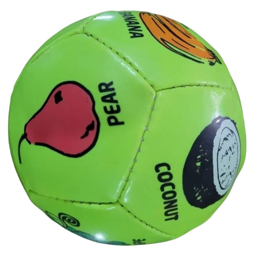 Kids Mini Soccer Ball - PVC Material, Size 2, Round Shape | Green Color, Longer Life, Non-Customized Design