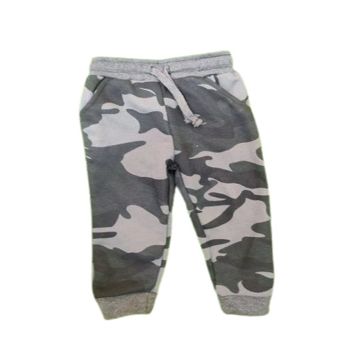 Kids Track Pant - Cotton Fabric, Regular Fit, Camouflage Print | Breathable, Anti Wrinkle, Double Pockets, Ideal for Winter Wear