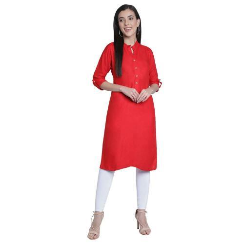 Ladies Designer Kurti - Cotton, Customized Size | Printed Pattern, Long Sleeve Style, Trendy Casual Wear