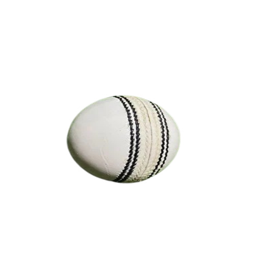 Leather Cricket Ball - Standard Size, White Color | Unisex, Hard Material with Good Finish, Ideal for Adults