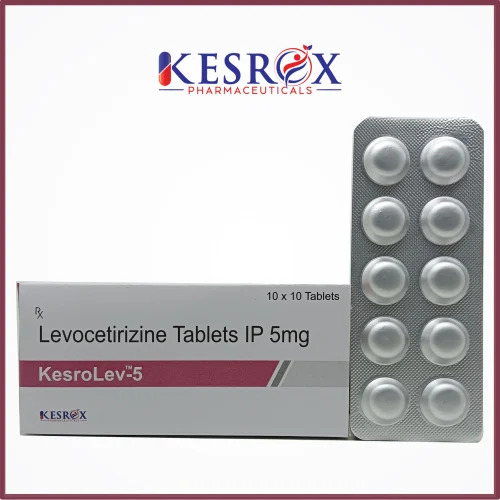 Levocetirizine Tablets - 5 Mg Strength, Prescription Required for Hospital and Clinic Use, Cool and Dry Storage