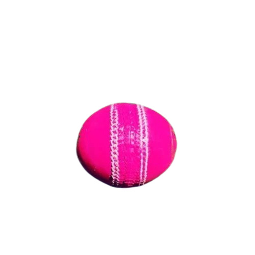 Leather Cricket Ball - Standard Size, Pink Color | Hard Finish for Adult Players, Unisex Use