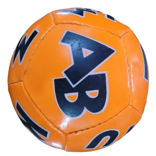 Playing Football - Rubber Material, Size 3 , Orange Color, Round Shape, Anti-Deflation Design for Longer Life