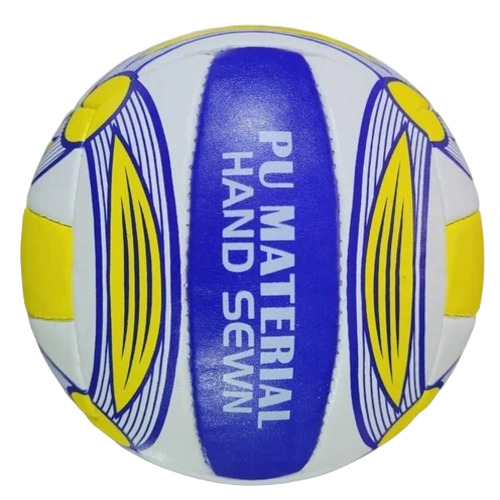 PU Volleyball Ball - New Condition, Round Shape | White and Blue Color, Designed for Children, Unisex, Durable Material
