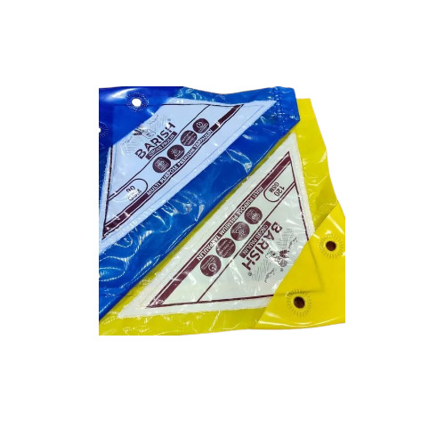 Pure Virgin Cross Multi Layer Plastic Tarpaulin - Polypropylene, 6x6 To 100x100 Feet, Blue & Yellow | Waterproof, Standard Design, Multilayer, Industrial Use