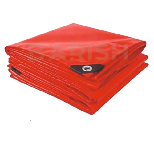 Red HDPE Tarpaulin - 5 mm Thick, 100 to 250 GSM | 100% Waterproof, UV & Thermal Resistant, Lightweight, Heavy-Duty with Excellent Barrier Properties