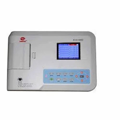 Three Channel Digital ECG Machine - Premium Quality, Optimum Performance , Automatic Operation, Rechargeable Battery, Digital Display & Filtering