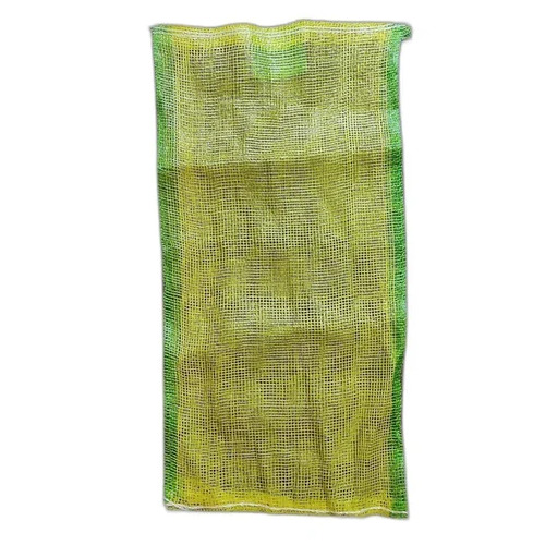 15Kg Red Vegetable PP Leno Bag - 19x30 Inch, Yellow & Green Leno Mesh Bag | Durable Plastic, Ideal for Vegetable Packaging
