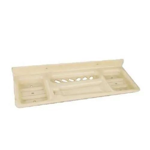 4 In 1 Soap Dish - Premium Quality, Light Brown Glossy Finish | Sturdy Support, Compact Size, User-Friendly Design, Smooth Operation, Versatile Style