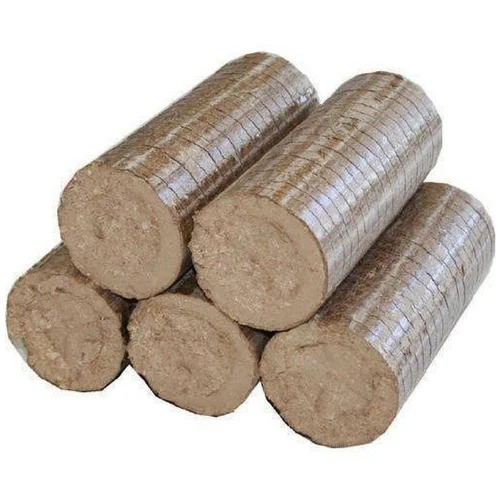 Biomass Briquettes - 50mm Thickness, 99% Purity | Solid Saw Dust Fuel, 4% Ash Content, 10% Moisture