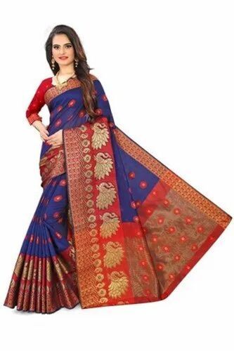 Border Silk Saree - Art Silk, 5.5 M Length, Multicolor with Embroidered Pattern | Lightweight, Breathable, Perfect for Party Wear