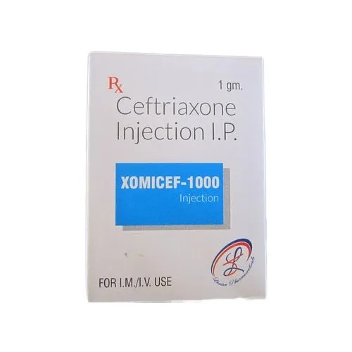 Ceftriaxone Injection - Liquid Dosage Form | For Hospital and Clinic Use, Prescription Required, Store in Cool and Dry Place