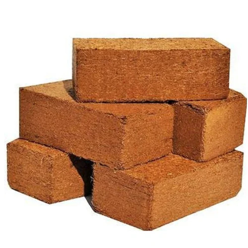 Cocopeat Brick - 350gm, 400 GSM, Eco-Friendly Golden Brown Organic Material | Excellent Water Retention, Lightweight, Expands When Hydrated
