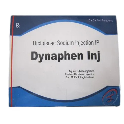 Diclofenac Sodium Injection IP - Liquid Form, Prescription Required | For Hospital and Clinic Use, Store in Cool and Dry Place