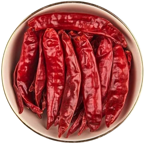 Dry Red Chilli - Fresh and Whole, 100% Purity, Naturally Dried, Spicy Taste, Good for Health, Elongated Shape, Food Grade Quality