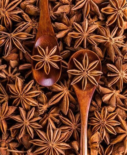 Fresh Star Anise - 100% Pure Natural Dried Spice, Very Good Quality for Cooking, Whole Brown Pieces, Health Benefits