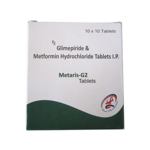 Glimepiride And Metformin Hydrochloride Tablets I.P - Prescription Medicine for Hospitals and Clinics Cool and Dry Storage Required Dosage as per Prescription