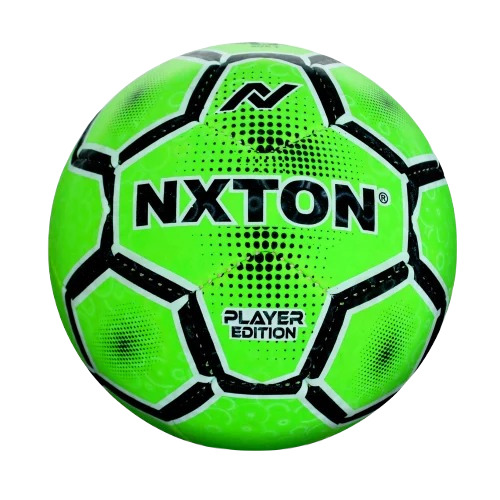 Green Football Ball - PVC Material, Size 3, Round Shape | 260 Grams, Non-Customized, Ideal for Football Play