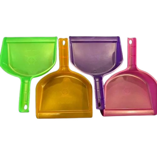 Heavy Duty Plastic Dust Pan - Plastic, 10x14 Inch, Multicolor | Long Lasting, Durable, Good Quality, Plain Pattern, New Condition