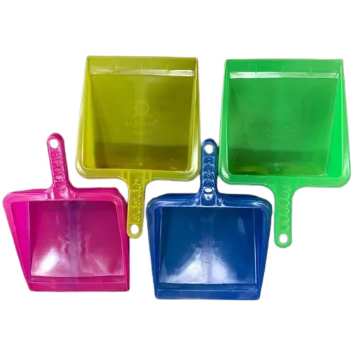 Multicolor Plastic Dust Pan - Plastic Material, 10x14 Inch Size | Long Lasting, Durable Design for Home Use