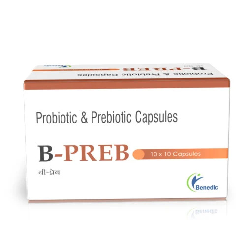 Prebiotic And Probiotic Capsules - Prescription-Required Dosage Form | Suitable For Hospital And Clinic Use Stored In Cool And Dry Place