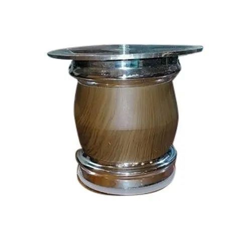 Round Shape Stainless Steel Sofa Leg - Premium Quality, Classic Look with Scratch Resistant Natural Wood Polished Surface, Sturdy Support and Weatherproof Coating