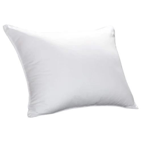 Soft Microfiber Pillow - Cotton, 18x18 inches, White | Hypoallergenic, Lightweight Design, Good Support, Breathable Fabric, Easy to Clean, Durable, Retains Shape