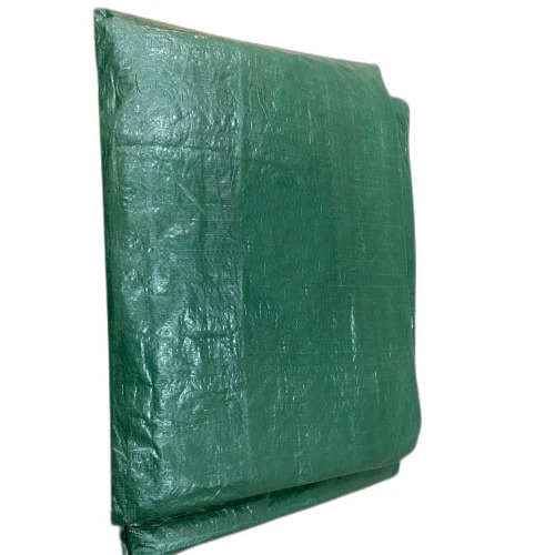 Truck Tarpaulin Cover - PE Laminated Material, Green Color, Waterproof, UV Treated, Lightweight, Plain Style for Industrial Protection