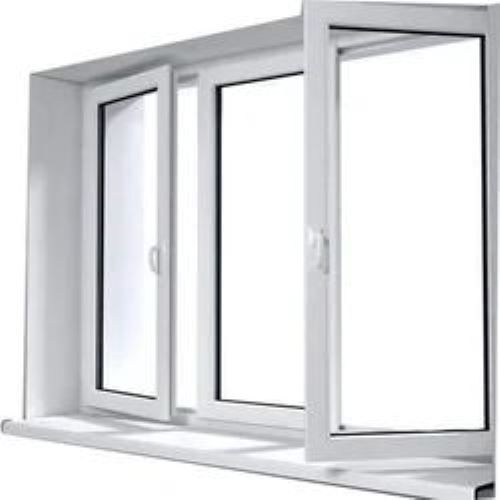 UPVC Window - Lightweight Structure, White Color | Noise Insulation, Corrosion Resistant, Variety of Designs, Secure Locking System