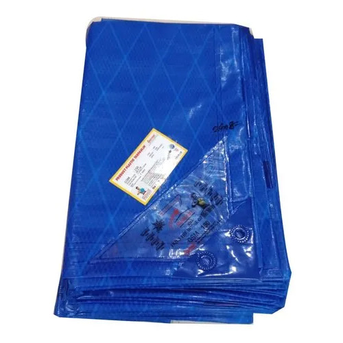 150 GSM Blue Silpaulin Tarpaulin - 5 Meter Width, 1.7mm Thickness, PE Laminated Material | Versatile Usage for Wind, Rain, and Sun Protection, Woven Design