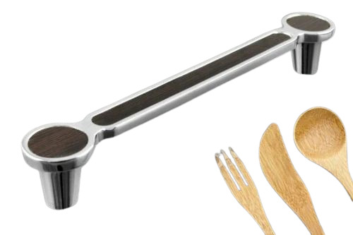 Double Ring Kitchen Cabinet Handle - Stainless Steel, 20-30 Pieces | Chrome Finish, Silver Pull Handle
