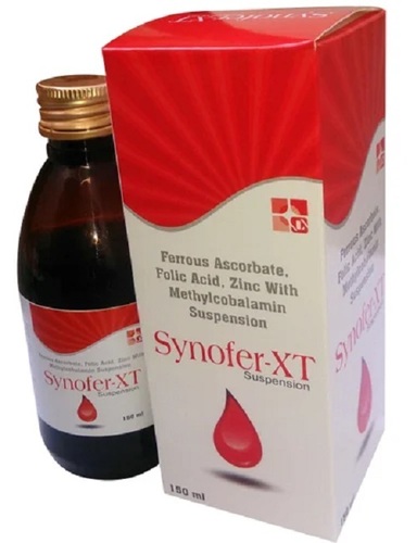 Ferrous Ascorbate, Folic Acid, Zinc With Methylcobalamin Suspension - Syrup Formulation for Hospital and Clinic Use, Liquid Dosage, Prescription Required