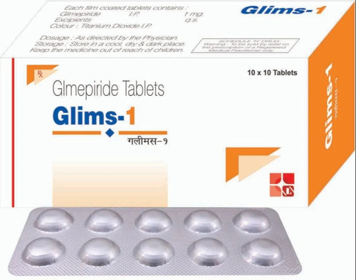 Glimepiride Tablets IP - Prescription Medication for Diabetes Management, For Hospital and Clinic Use, Cool and Dry Storage Instructions, Dosage as per Prescription Required